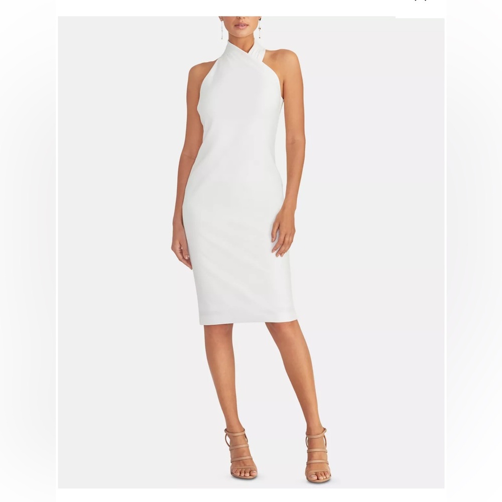 Rachel Roy Halter Sheath Dress, White, XS - New with Tags